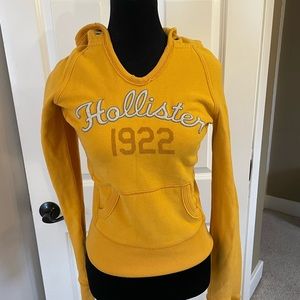 Yellow Hollister hoodie